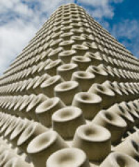 Vorbild Octopus? Beton-Noppen aus Strukturmatrizen prägen Kunsthalle