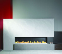 Gaskamine mit vielgeschossiger Abgasstrecke