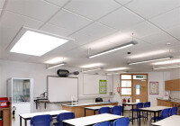 Schallabsorption, Schallreflexion und Schalllängsdämmung unter einer Decke