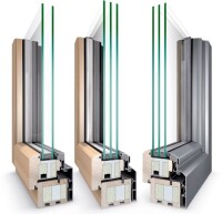 Holz-Alu-Fenster von Unilux mit Dämmkern und&nbsp;WK2