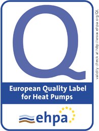 EHPA-Qualitätslabel für Wärmepumpen der Europäischen Wärmepumpen Vereinigung (European Heat Pump Association)