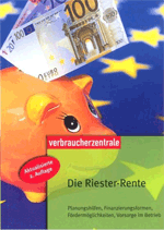 Ratgeber *Die Riester-Rente* von der Verbraucherzentrale