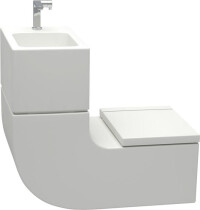 W+W kombiniert Waschbecken und WC