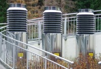 Zuluft- und Fortlufttürme aus Edelstahl