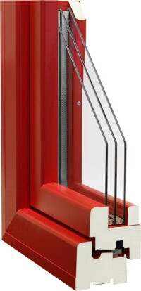 Schlanke passivhaustaugliche Fenster fast nur aus Polyurethan