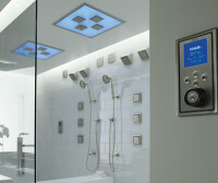 Ultimativ!? 
			  Duschen mit Wasser, MP3, Licht und Dampf