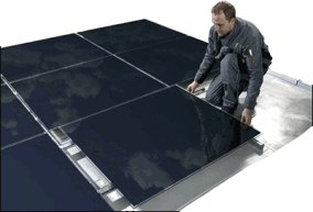 Befestigungssystem für Sunfilm-PV-Module auf Leichtdächern