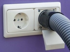 Staubsaugersteckdose für handelsüblichen Schalterserien