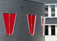 Vorgehängte 
			  hinterlüftete Schieferkontraste an Dualer Hochschule