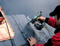 
			  Rationelle Schieferverlegung mittels Druckluftnagler