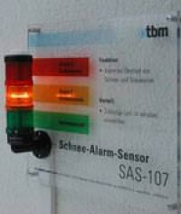 Schneealarmsensor warnt vor Schnee, Eis oder Stauwasser