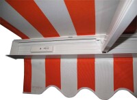 Schwingungs- und Neigungssensor schützt Markise vor 			  Wetterkapriolen