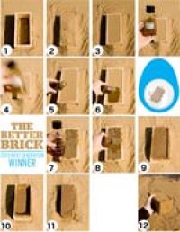 Öko-Mauerstein aus Bakterien, Sand und Harnstoff