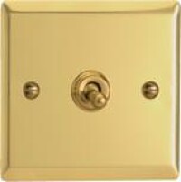 
Lichtschalter als Designobjekte aus Chrom, Messing und Edelstahl