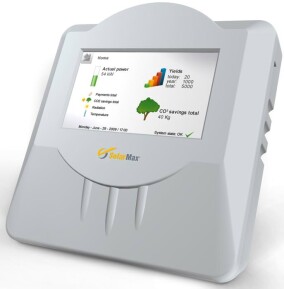 Solarstrom-Anzeige mit Datenlogger und Touch-Display