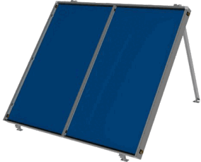 Großflächenkollektor für 100 Quadratmeter große Teilfelder