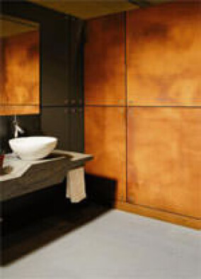 (Vermeintlicher) Rost als Gestaltungselement für den Innenausbau