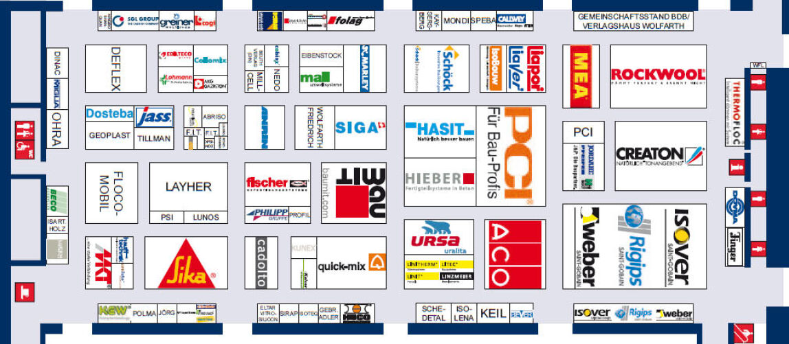 Baufachmesse BAU 2011 Halle A1, Steine / Erden