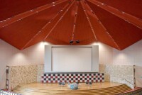 Akustiklösung für's Auge in denkmalgeschützter Aula der Rotterdamer Uni