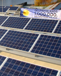 Die millionste Solarstromanlage in Deutschland ist in Betrieb