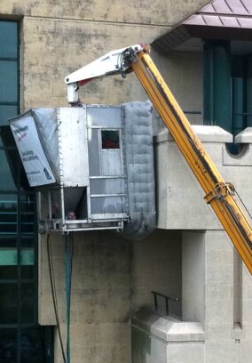 façade gommage: Fassadenreinigung ohne Gerüst und Wasser