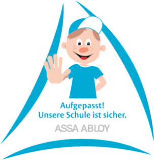 Logo: Aufgepasst! Unsere Schule ist sicher