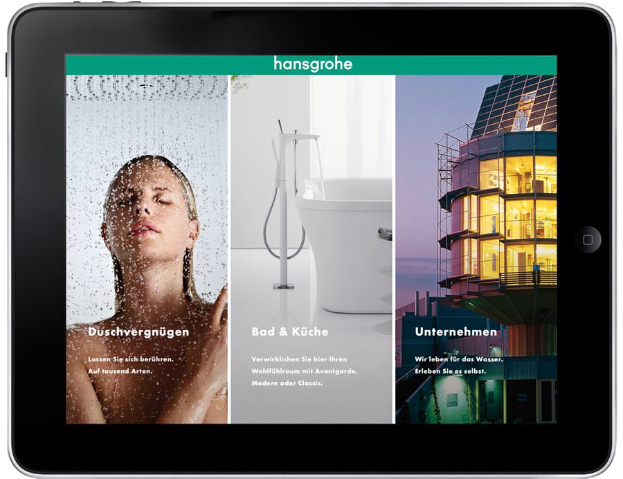 „Hansgrohe Catalog“ - ein erfrischend anderer Katalog als iPad App