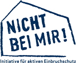 Logo der  Initiative für aktiven Einbruch-schutz „Nicht bei mir!“