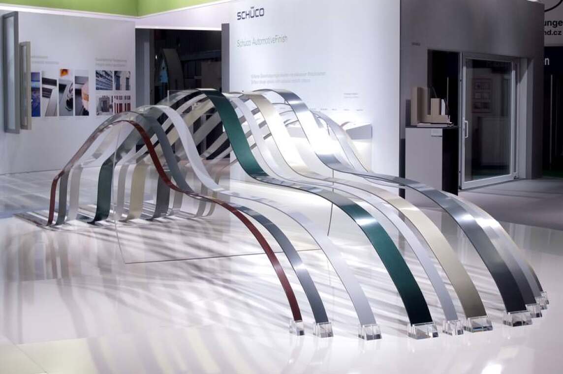 Schüco AutomotiveFinish auf dem Schüco-Messestand