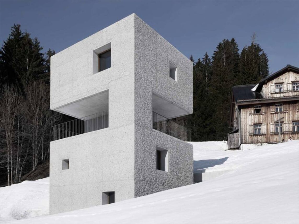 Schutzhütte im Laternsertal von Marte.Marte Architekten (Foto: Marc Lins)