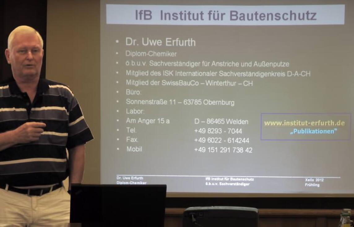 Dr. Uwe Erfurth,  IfB Institut für Bautenschutz