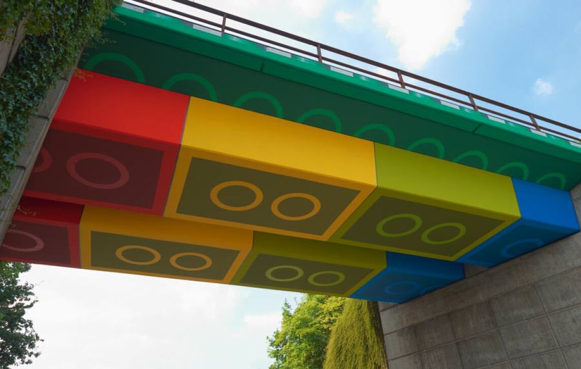 Lego-Brücke im Wuppertaler Ortsteil Elberfeld