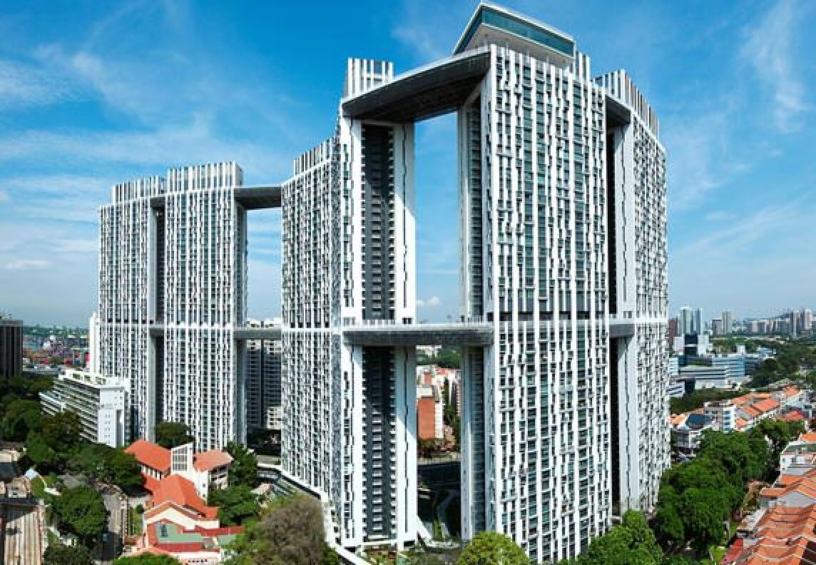 das 164 Meter hohe Wohnhochhaus Pinnacle@Duxton (Singapur) von ARC Studio Architecture + Urbanism, Singapur