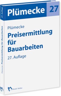 „Plümecke&nbsp;- Preisermittlung für Bauarbeiten“ zum 27. Mal aktualisiert
