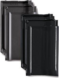 Schwarze Dachziegel liegen bei Creaton im Trend