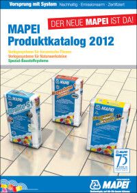 Mapei-Produktkatalog 2012: neue Produkte, neue Gliederung, QR-Codes