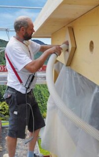 Neue Holzfaser-Einblasdämmung von Gutex ab 28 kg/m³ setzungssicher