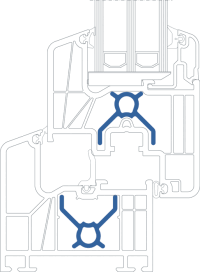 Thermoprofil aus Recycling-Material für Inoutic Prestige anstatt Stahlarmierung