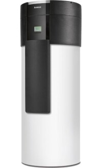 Neue Buderus Trinkwasser-Wärmepumpe nutzt Innenraumwärme oder Außenluft