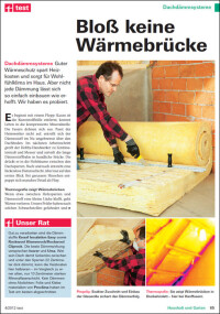 getestet: Dachdämmung und Luftdichtsysteme