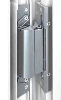 Verdeckt liegende Türbänder von Dr. Hahn jetzt auch für Kunststoff-(Haus-)Türen