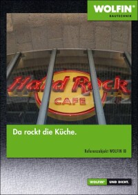 Referenz-Sonderdruck „Küchenabdichtung“ aus dem Hard Rock Cafe Hamburg