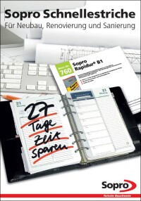 Sopro-Broschüre informiert über Einsatzmöglichkeiten von Schnellestrichen