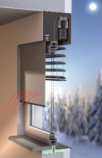 Blendschutzrollo Cover&Feel von Beck+Heun soll Sonnenstrahlen in Wärme umwandeln