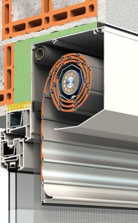 Romas Rollladen- oder Raffstorekästen neu mit fast unsichtbarem Insektenschutz