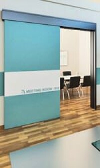 Schallschutzschiebetür von Lindner mit Schalldämmwerten von bis zu 52 dB