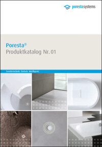 Neuer Produktkatalog zu Duschplätzen und zur Wannenmontage von Poresta Systems