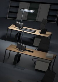 ALONEatWORK, wenn Leuchten in Großraumbüros miteinander kommunizieren