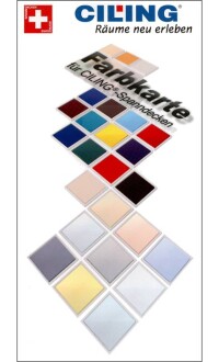 Ciling-Farbkarte hilft bei der Spanndeckenauswahl