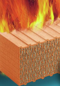 Gefüllte Geschossbau-Mauerziegel von Unipor erhalten Brandwandzulassung